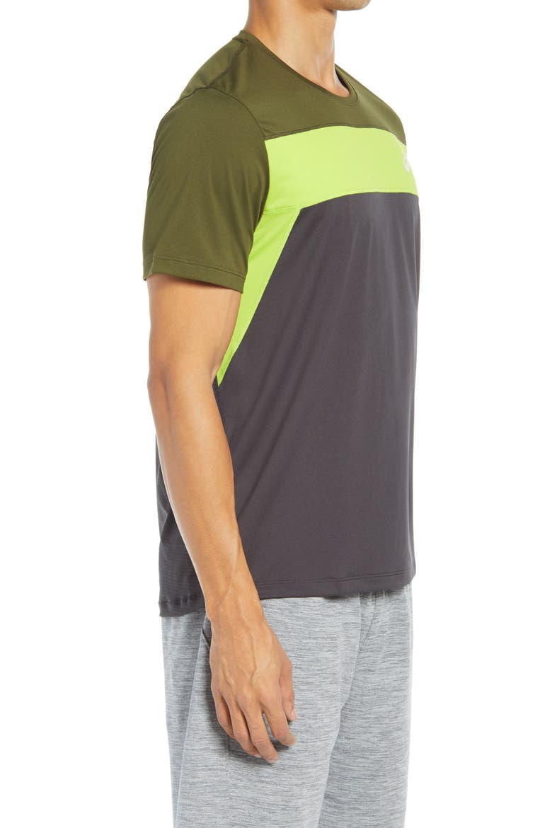 Racing T-Shirt, Alternate, color, GRAPHITE GREY/ SMOG GREEN