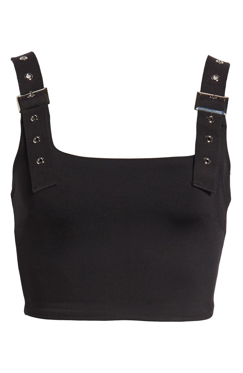 Tiger Mist Kailey Utility Strap Crop Top, Alternate, color,