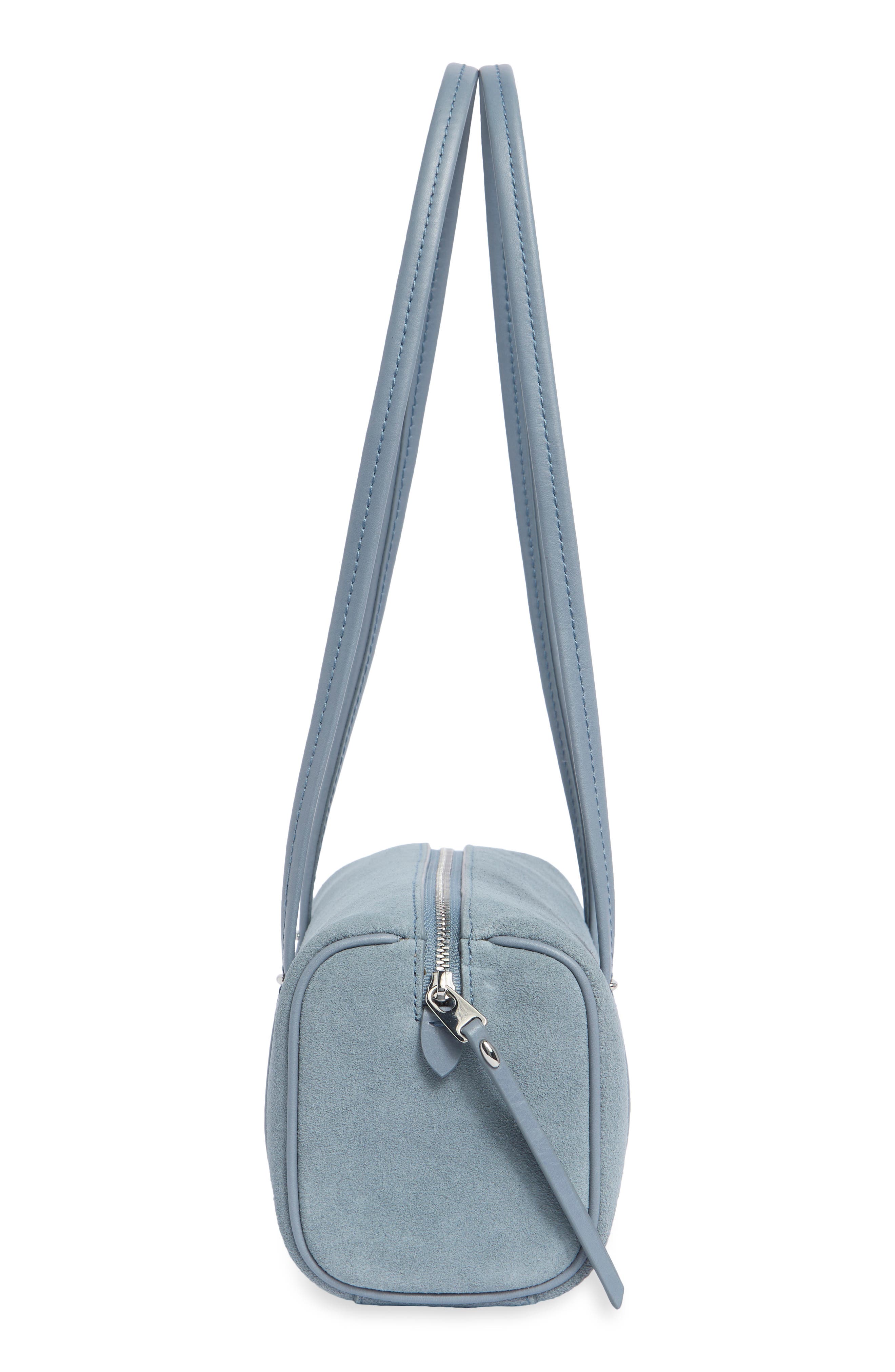 Madewell Modern Legacy Mini Leather Shoulder Bag, Alternate, color, Serene Blue