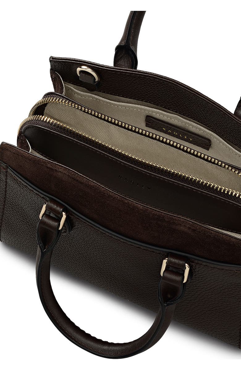 Radley Mini Portland Way Zip Tote Bag, Alternate, color, Dark Oak