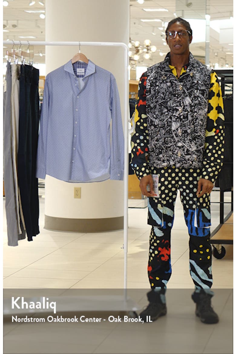 Harold Geo Print Hi Flex Stretch Cotton Button-Up Shirt video