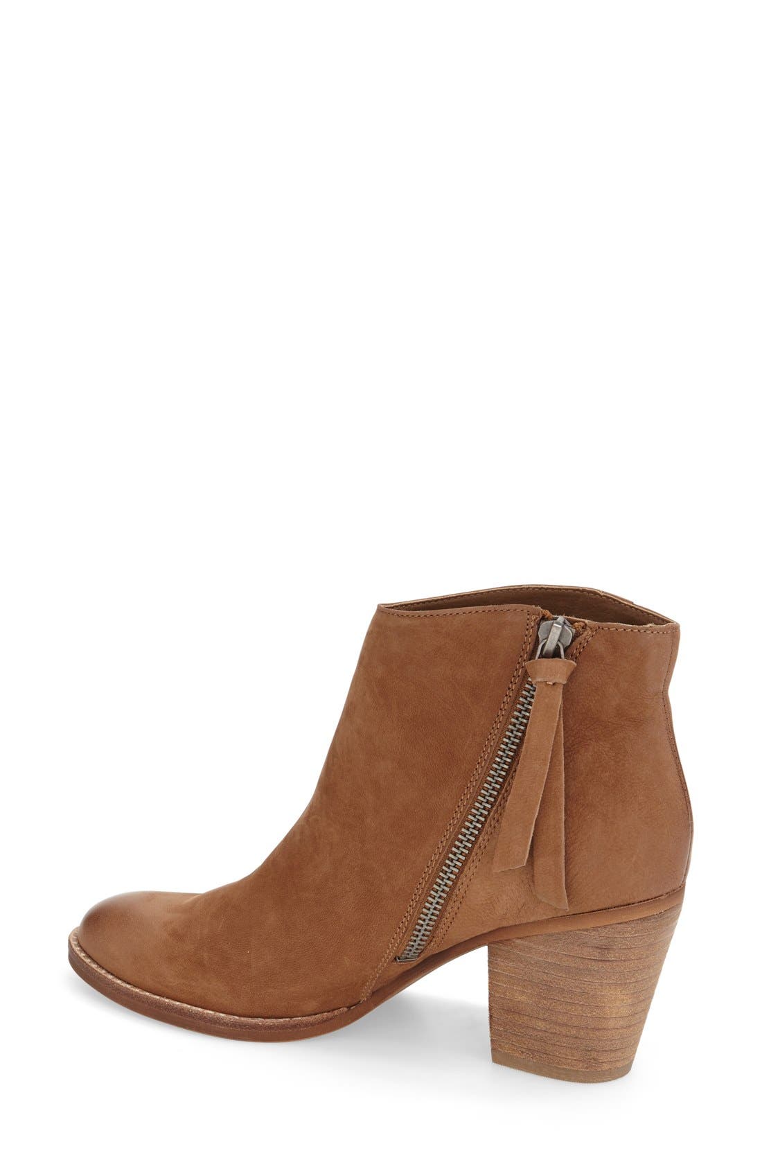 'Juneau' Fringe Bootie, Alternate, color, TEAK NUBUCK