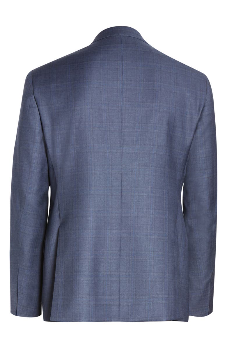 Giorgio Armani Trim Fit Plaid Wool Suit, Alternate, color, 