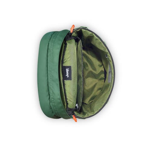 Jeep Js013c 15.6" Laptop Cylindrical Backpack In Green