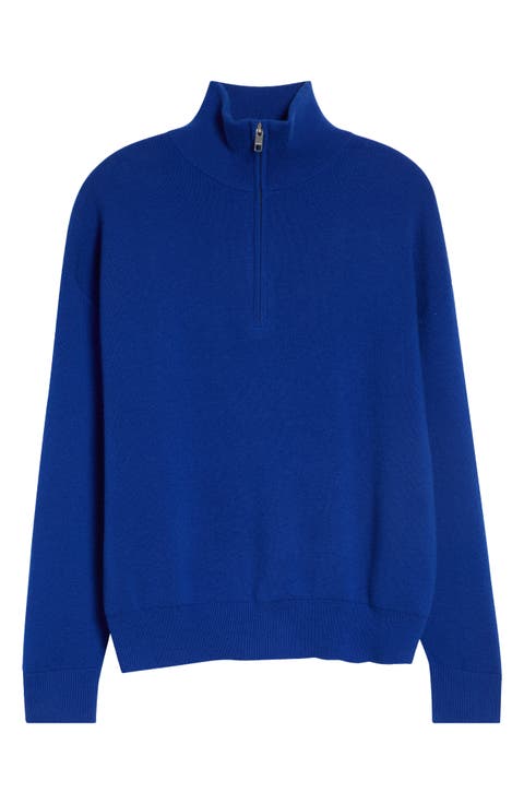 Hudson Quarter Zip Cashmere Sweater