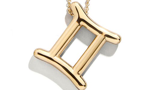 Shop Baublebar Zodiac Pendant Necklace In Gemini