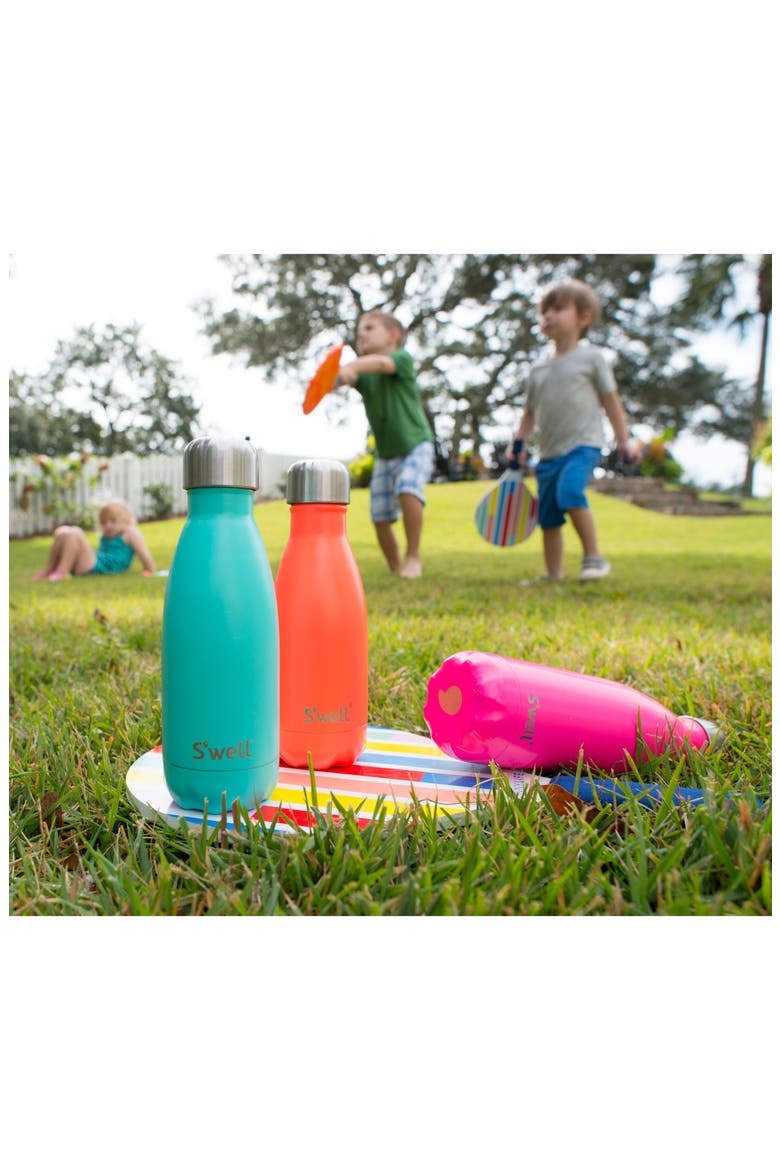 'Birds of Paradise' Insulated Stainless Steel Water Bottle, Alternate, color, BIRDS OF PARADISE
