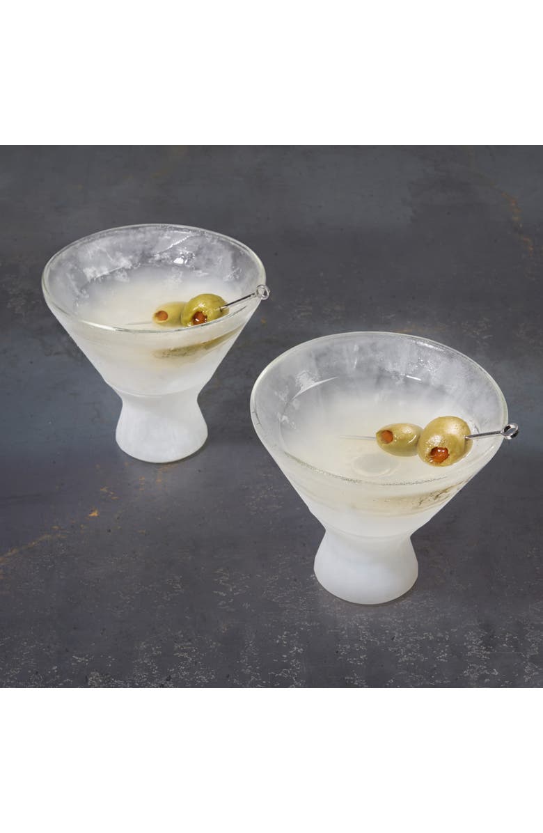 HOST Glass FREEZE Martini Cooling Cup Set of 2, Alternate, color, Clear