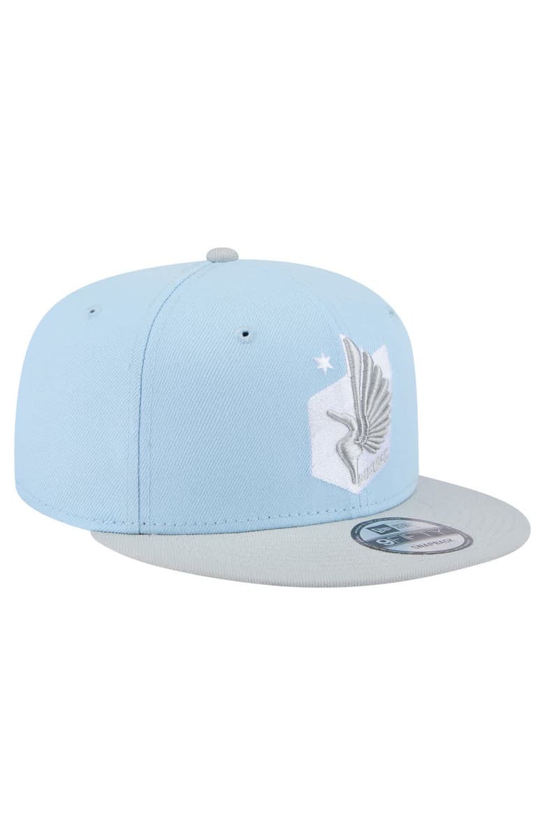 New Era Men's New Era Light Blue Minnesota United FC Color Pack Two-Tone 9FIFTY Snapback Hat, Alternate, color, 