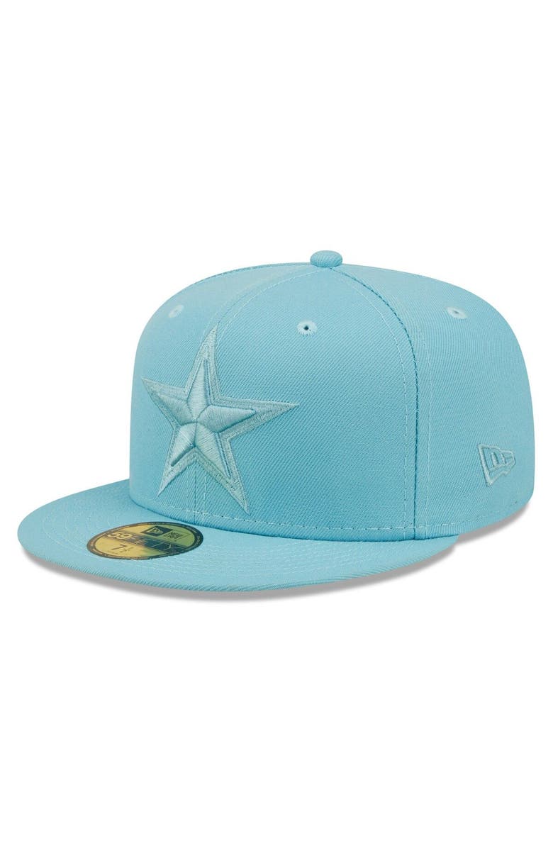 New Era Men's New Era Aqua Dallas Cowboys Color Pack 59FIFTY Fitted Hat, Main, color, 