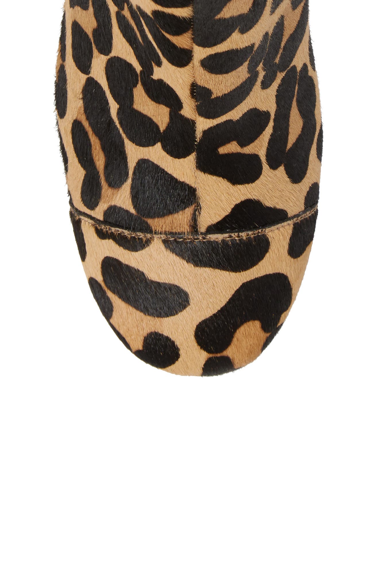 Cade Genuine Calf Hair Bootie, Alternate, color, LEOPARD CALF HAIR