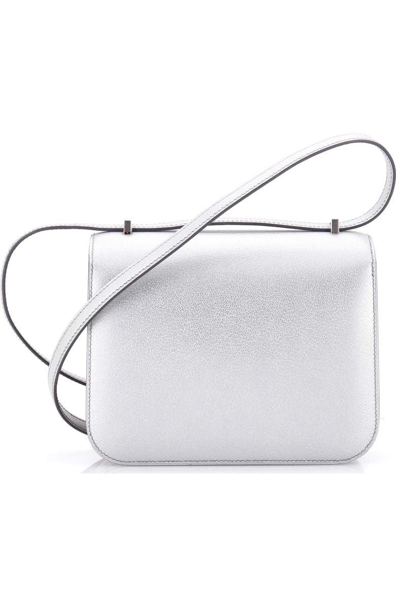Pre-Owned Hermes Constance NM Bag Metallic Chevre Chamkilight 18, Alternate, color, Gris Argente