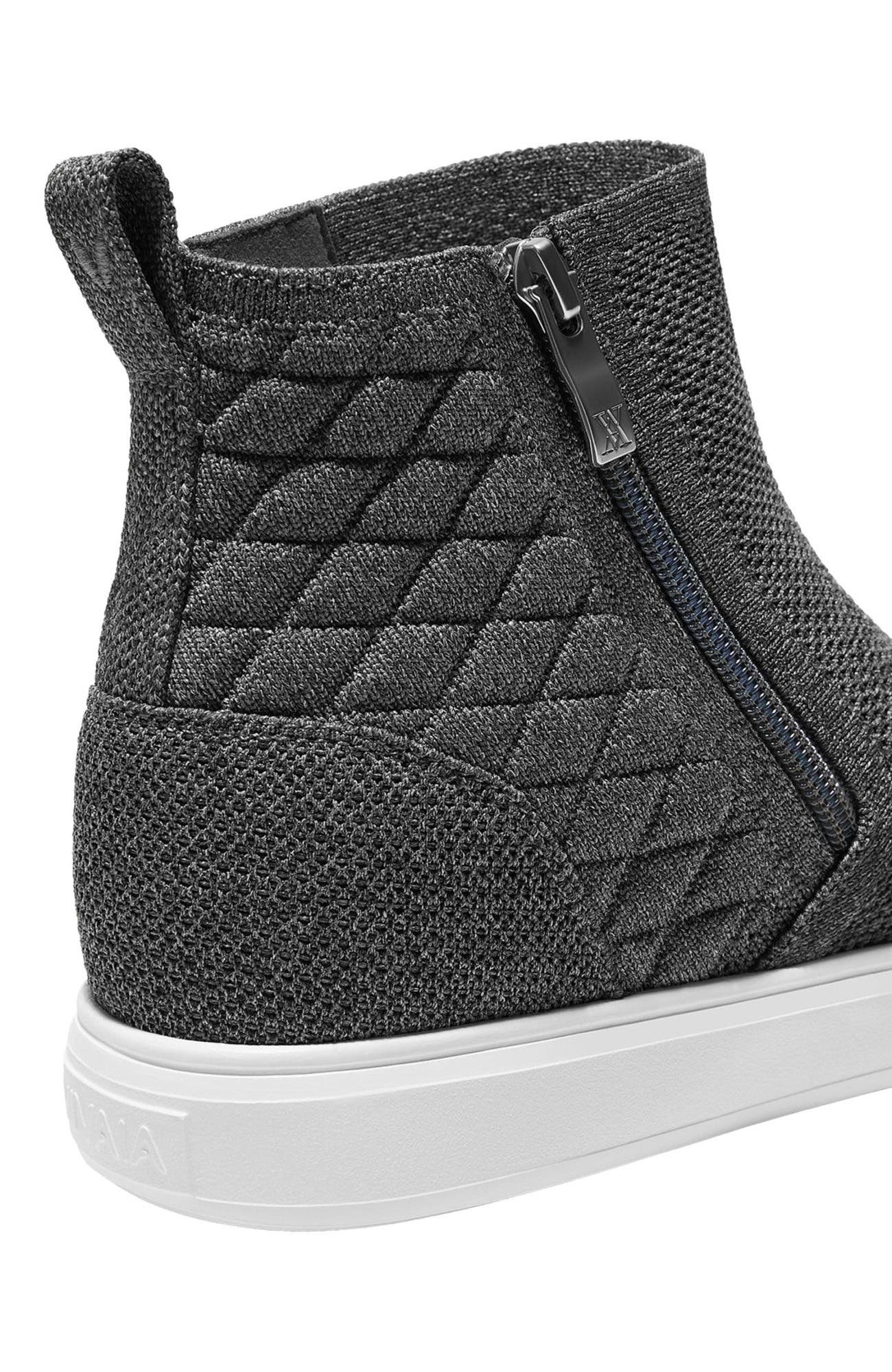 VIVAIA Round-Toe Hidden Wedge Sneakers, Alternate, color, Rich Grey