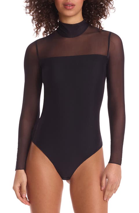 Illusion Long Sleeve Bodysuit