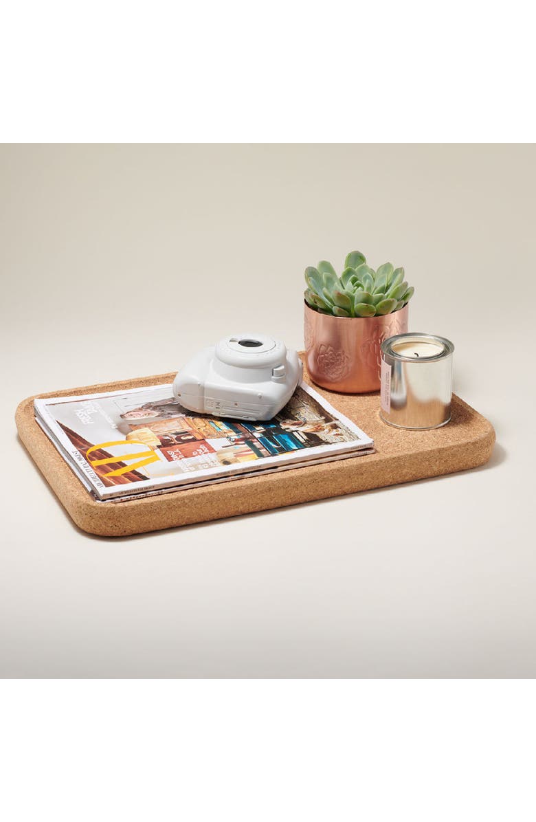Tiradia Cork Modern Home Cork Tray, Alternate, color, Tan