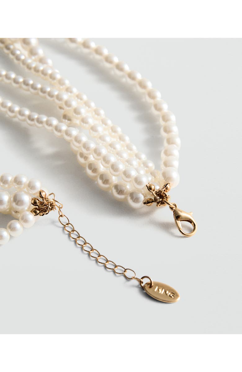 MANGO Faux Pearl Layered Necklace, Alternate, color, 