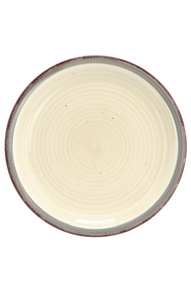 Gibson Home Holcomb 12 Piece Ceramic Dinnerware Set, Alternate, color, Beige