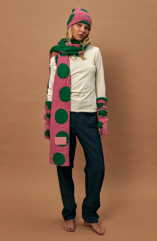 Susmie's Marieta Scarf, Beanie & Leg Warmers Set In Pink