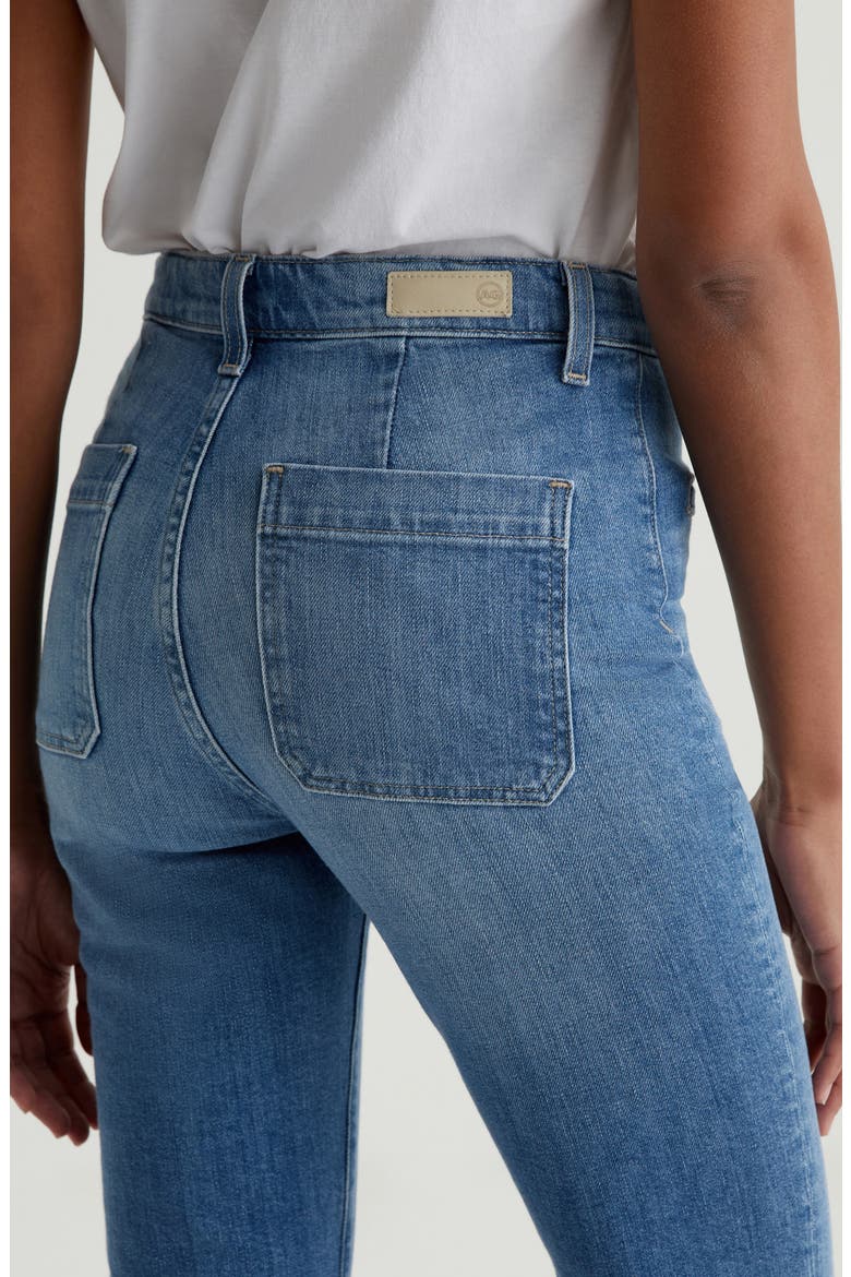 Desi High Waist Flare Jeans, Alternate, color, IRIS