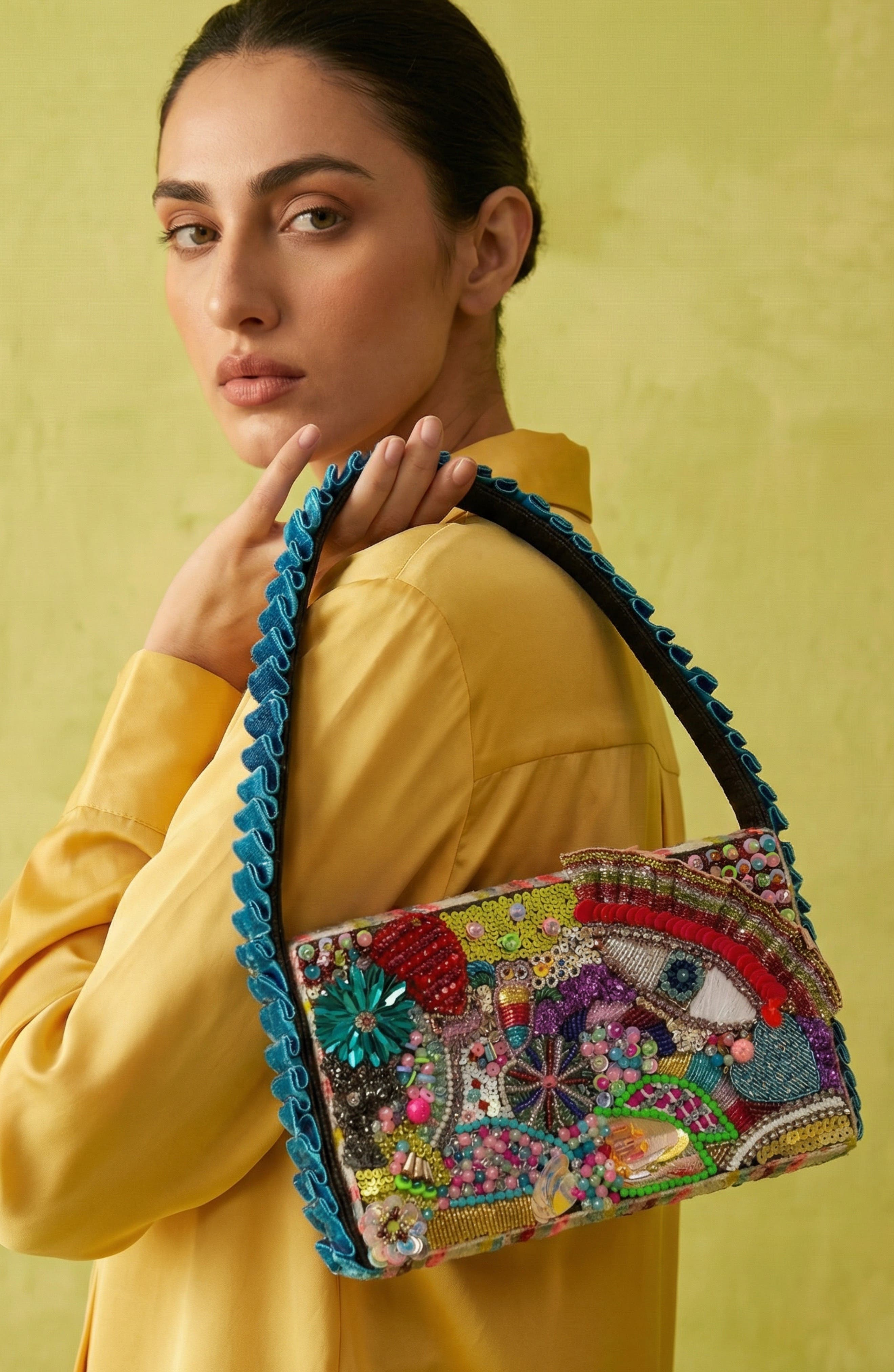 Simitri How Bazaar Bag, Alternate, color, Multi