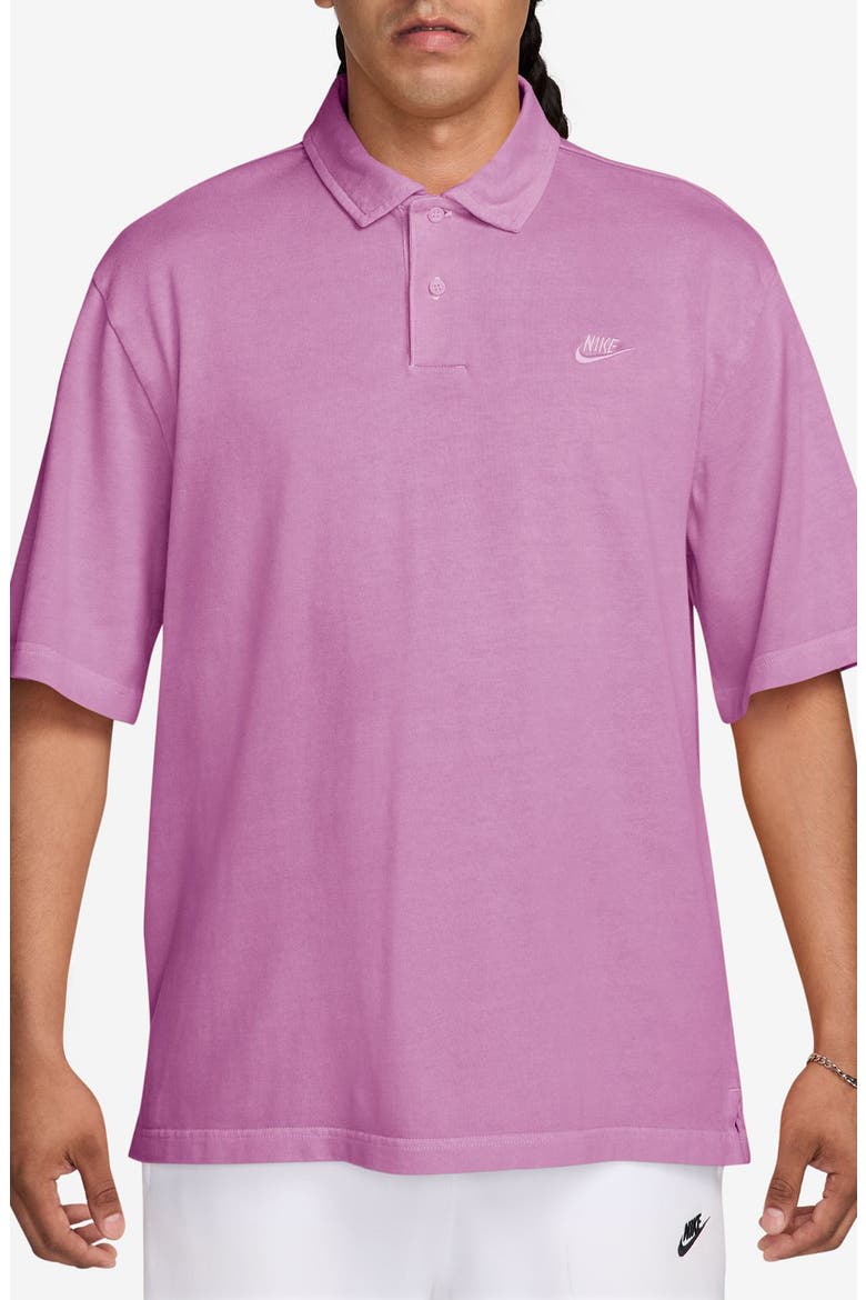 Cotton Jersey Polo, Main, color, LIGHT MAGENTA