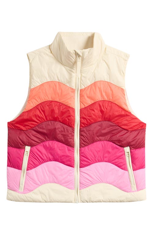 Marine Layer Sunset Puffer Vest In Multi