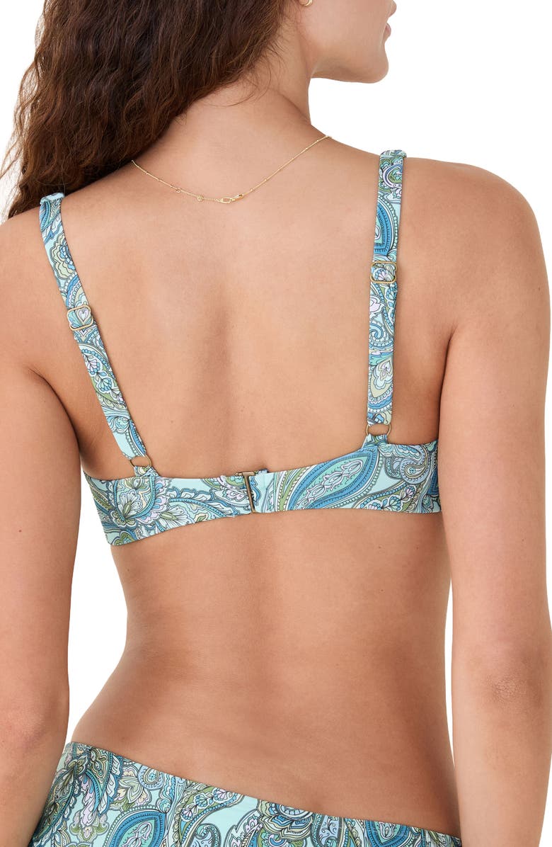 Andie The Devon Bikini Top, Alternate, color, Poolside Paisley