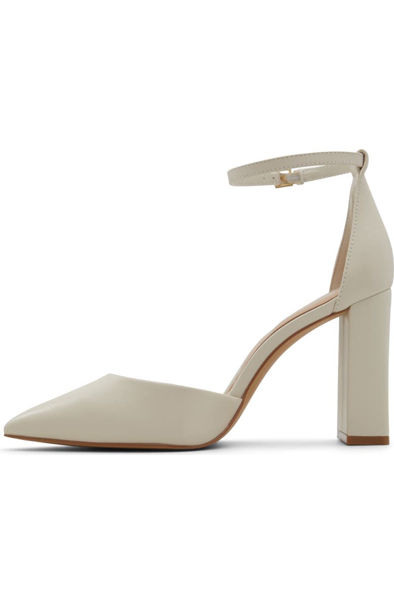 ALDO Millgate Block Heel Pointed Toe Sandal, Alternate, color, Other White