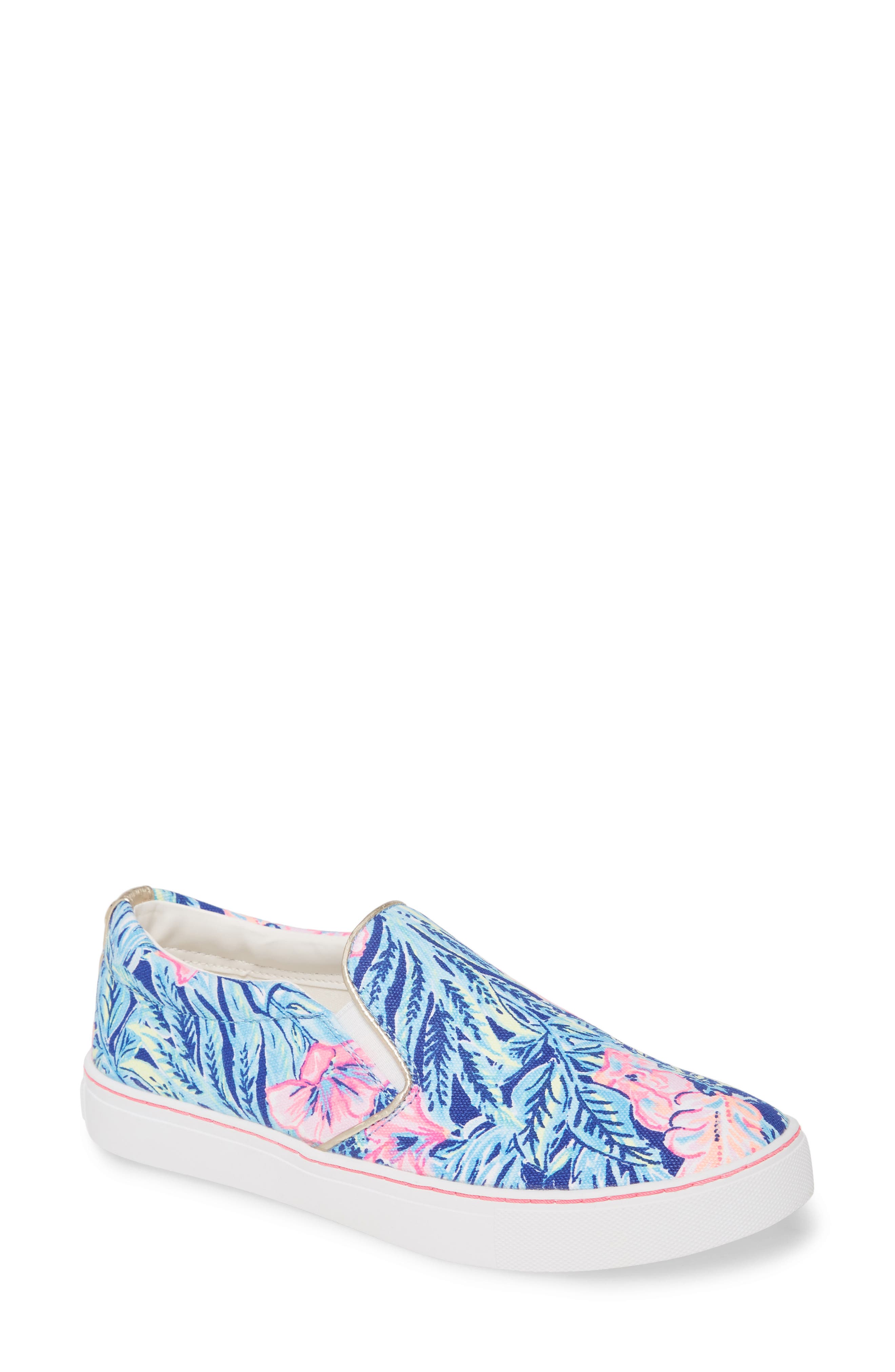 Julie Sneaker, Main, color, LAPIS BLOOMS PRINT
