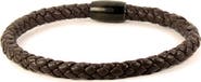 Liza Schwartz Mens' Braided Leather Bracelet