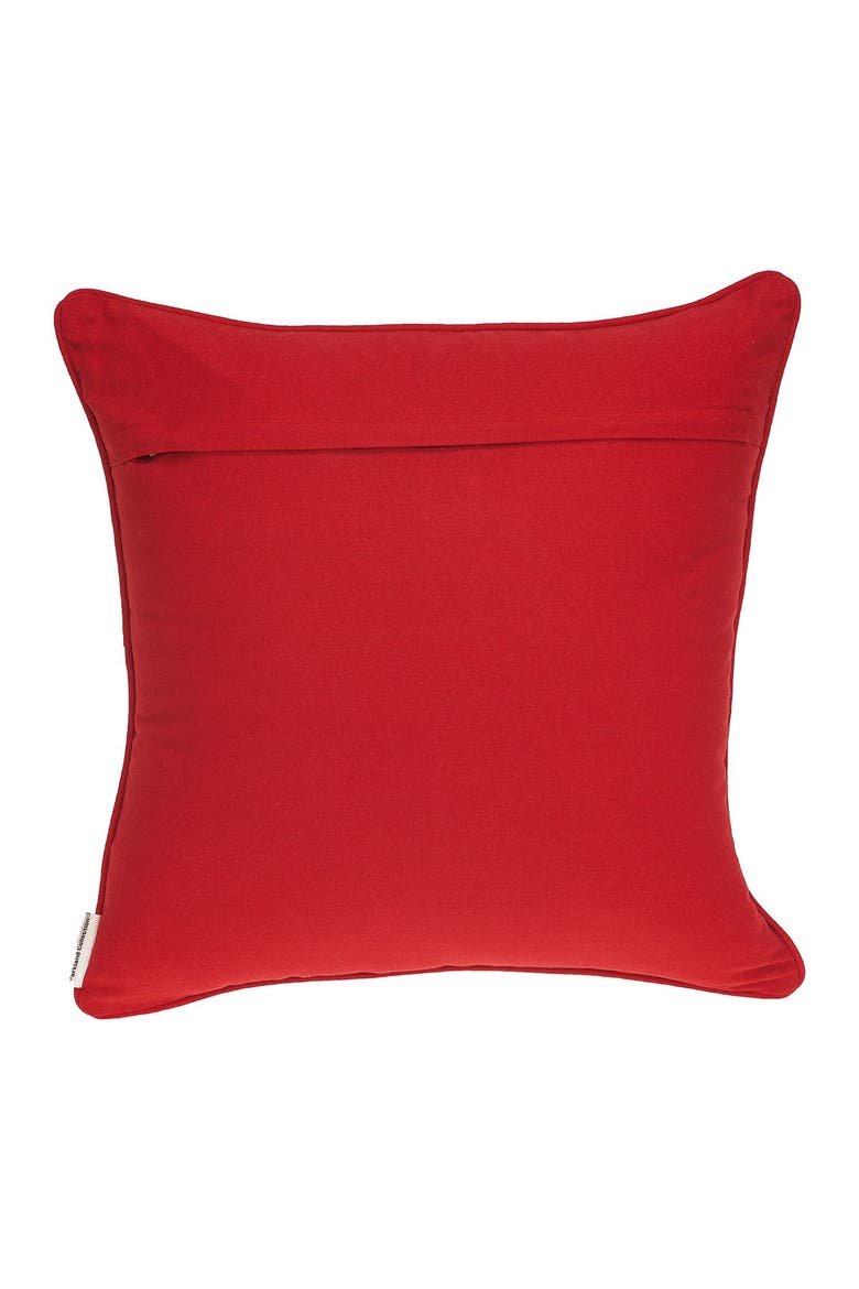 Trix Transitional Pillow - 20" x 20" - Red, Alternate, color, RED