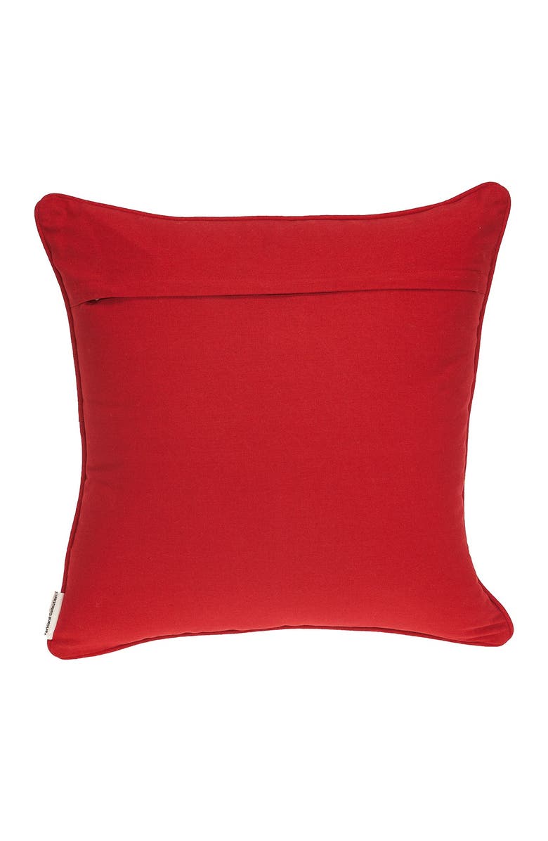 PARKLAND COLLECTION Trix Transitional Pillow - 20" x 20" - Red, Alternate, color, Red