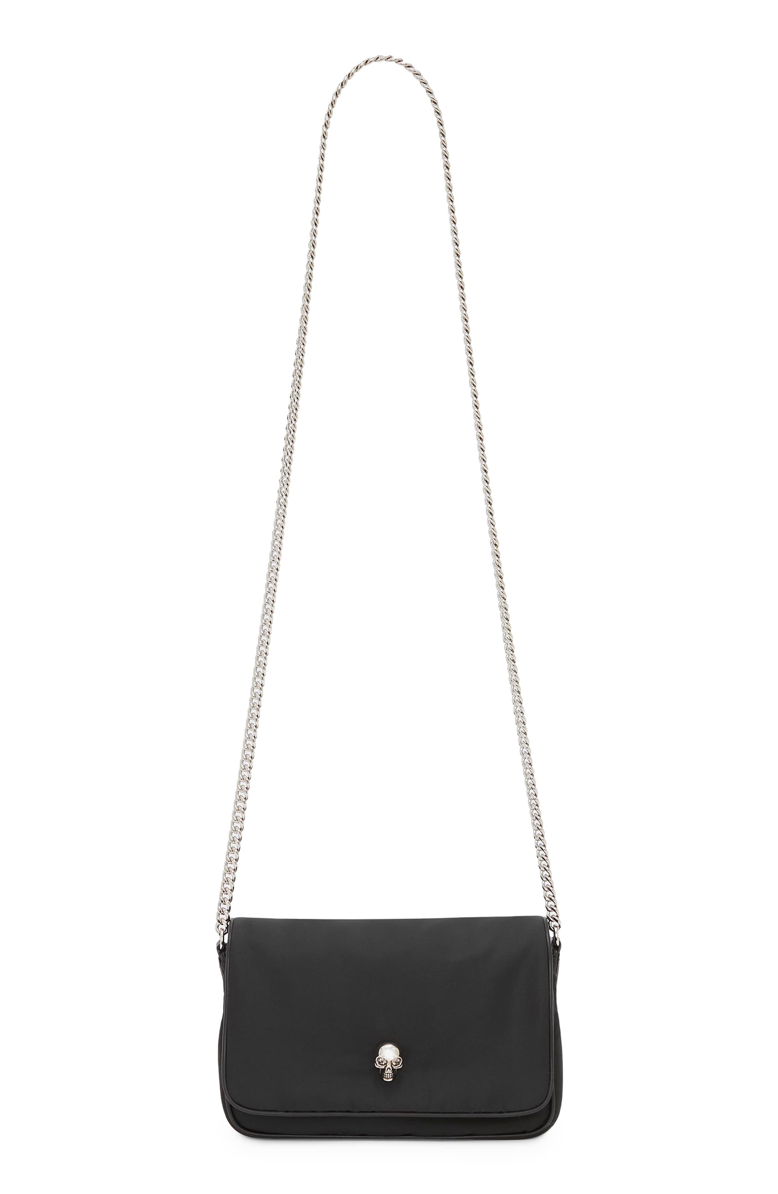 McQueen Alexander McQueen Small Skull Shoulder Bag, Alternate, color, 