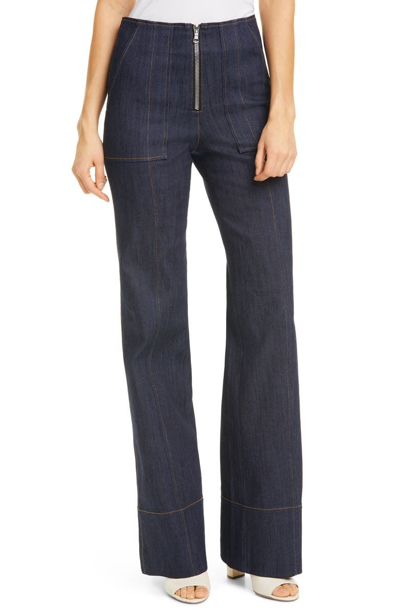 Cinq à Sept Zadie Wide Leg Jeans, Main, color,