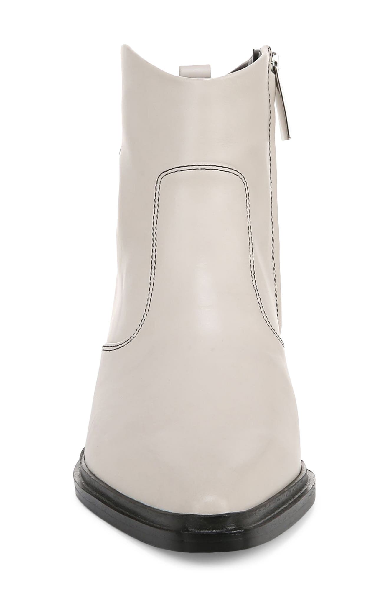 SARTO by Franco Sarto Blake Pointed Toe Bootie, Alternate, color, White