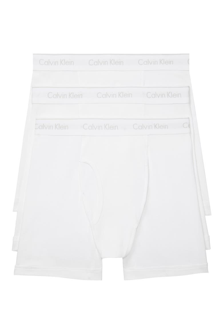 Classics 3-Pack Cotton Boxer Briefs, Main, color, WHITE