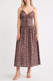 Lulus Lotta Lace Floral Dress