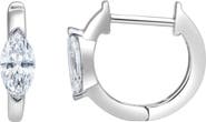 LuvMyJewelry Marquise Muse 14K Gold Lab Grown Diamond Huggies - 0.50 ct