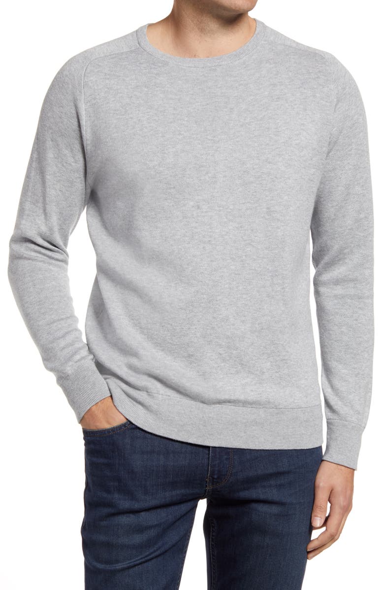 Peter Millar Crown Crafted Cotton Blend Crewneck Sweater, Main, color,