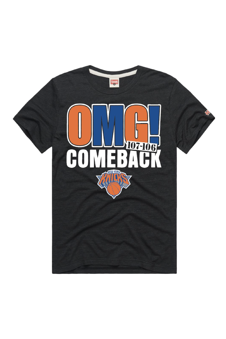 Unisex Homage OG Anunoby Charcoal New York Knicks OMG! Comeback Tri-Blend T-Shirt, Main, color, Charcoal