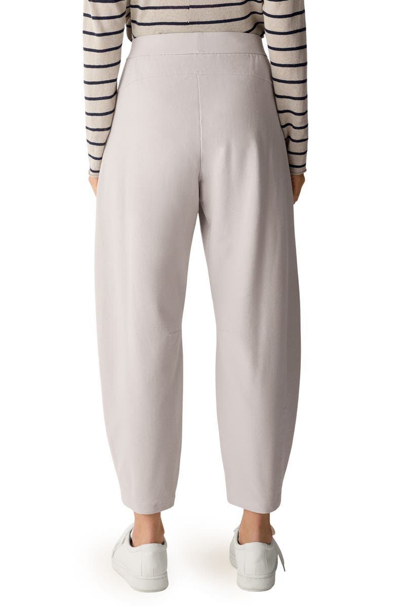Eileen Fisher High Waist Ankle Pants, Alternate, color, Dove