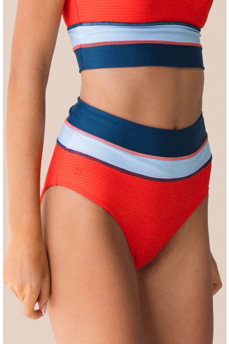 Colorblock Swim Bottom, Alternate, color, Liberty