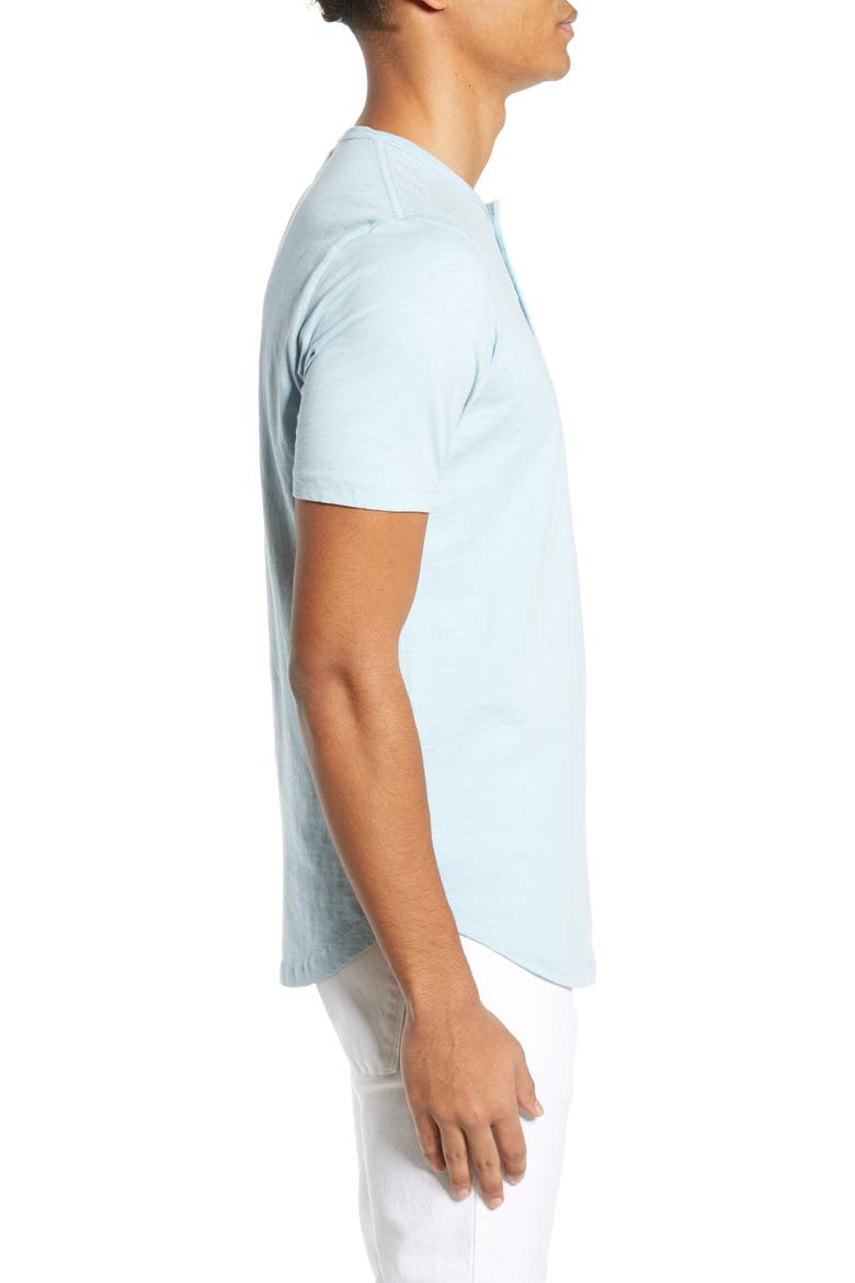 Slim Fit Henley T-Shirt, Alternate, color, DREAM BLUE