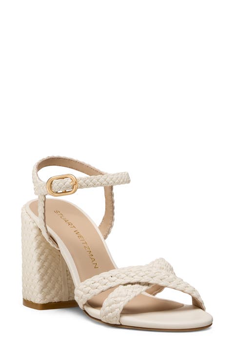 Alyssa Ankle Strap Woven Sandal (Women)