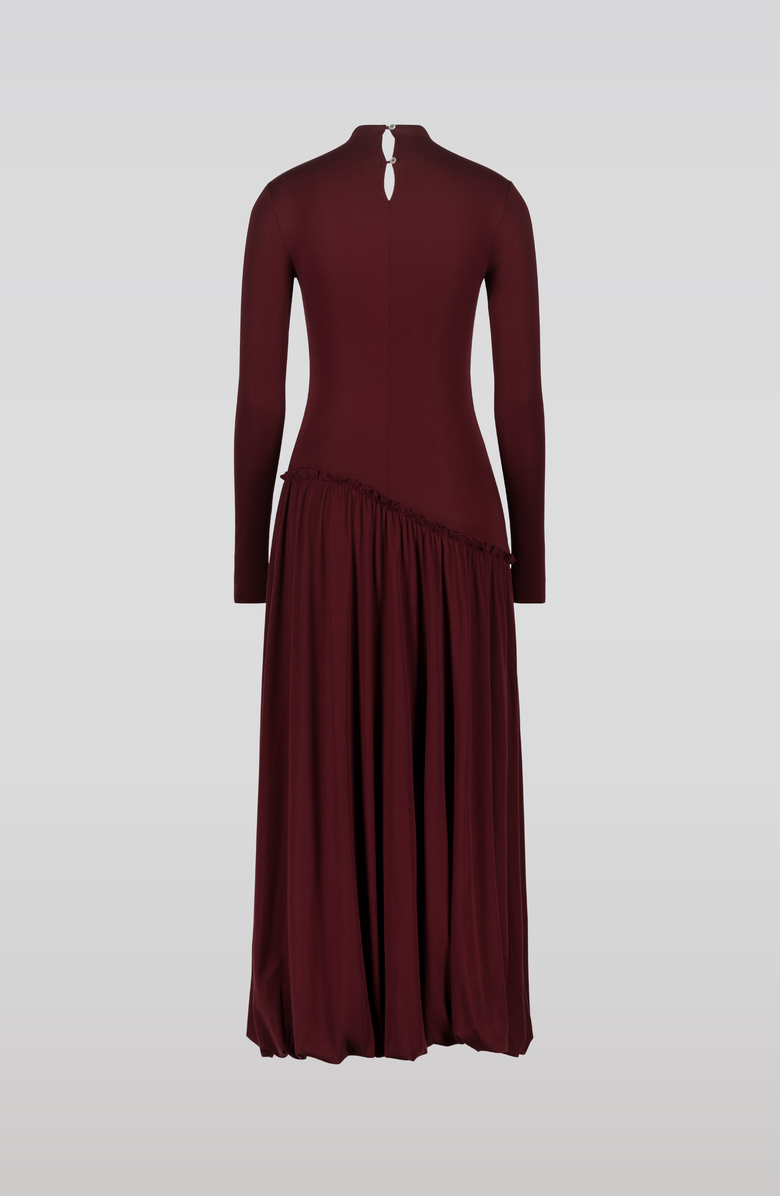 SAEMDI Asymmetric Hip Dress with Mock Neck, Alternate, color, 