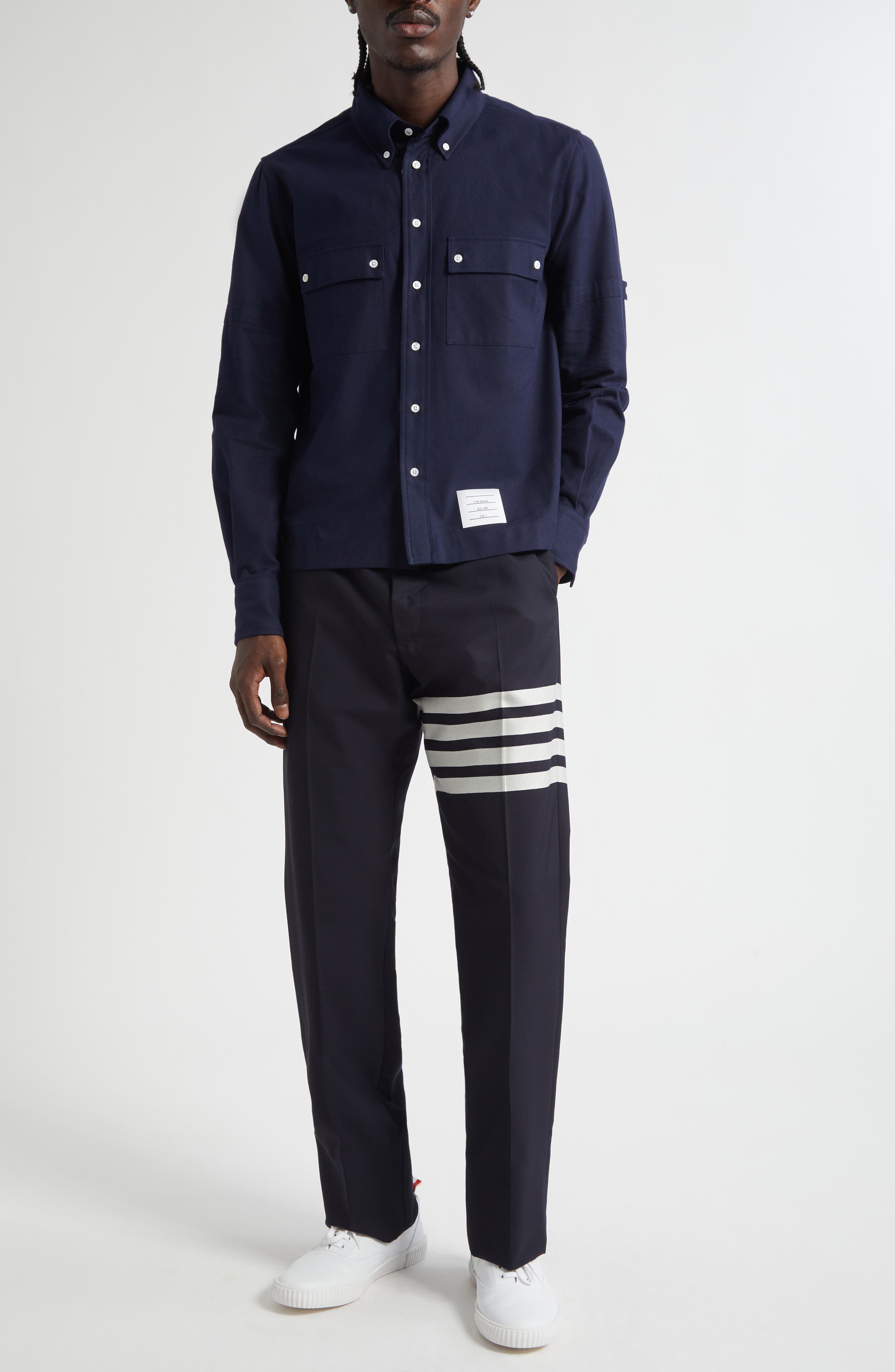 Straight Fit Cotton Utility Shirt - image 2