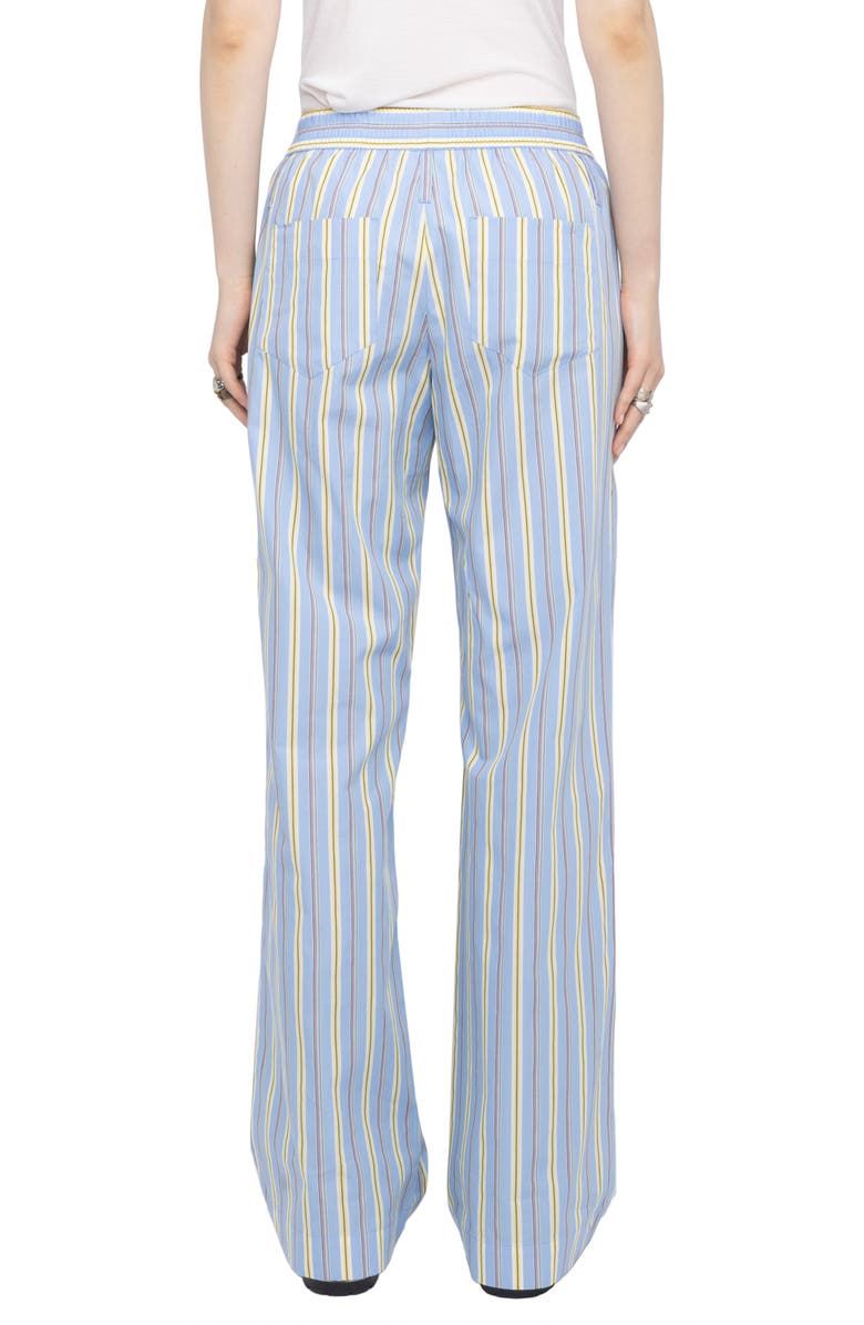 Zadig & Voltaire Pax Pop Multistripe Cotton Pants, Alternate, color, Sixtine