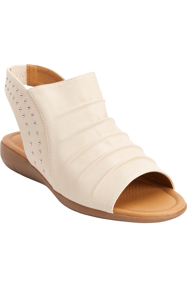 Comfortview The Alanna Sandal, Main, color, White