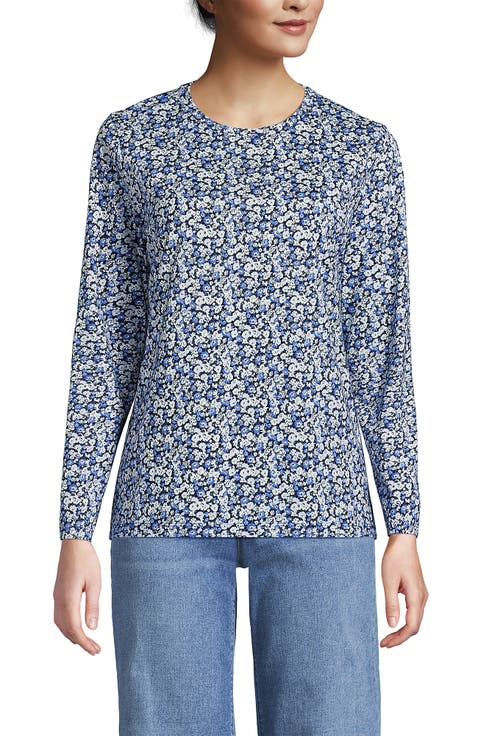 Supima Cotton Long Sleeve Crewneck T-Shirt
