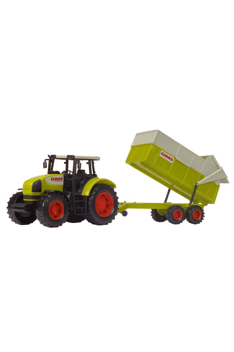 Claas Toy Tractor With Trailer, Alternate, color, Multicolored